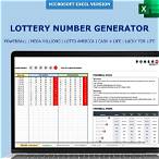 excel lottery number generator based on previous results